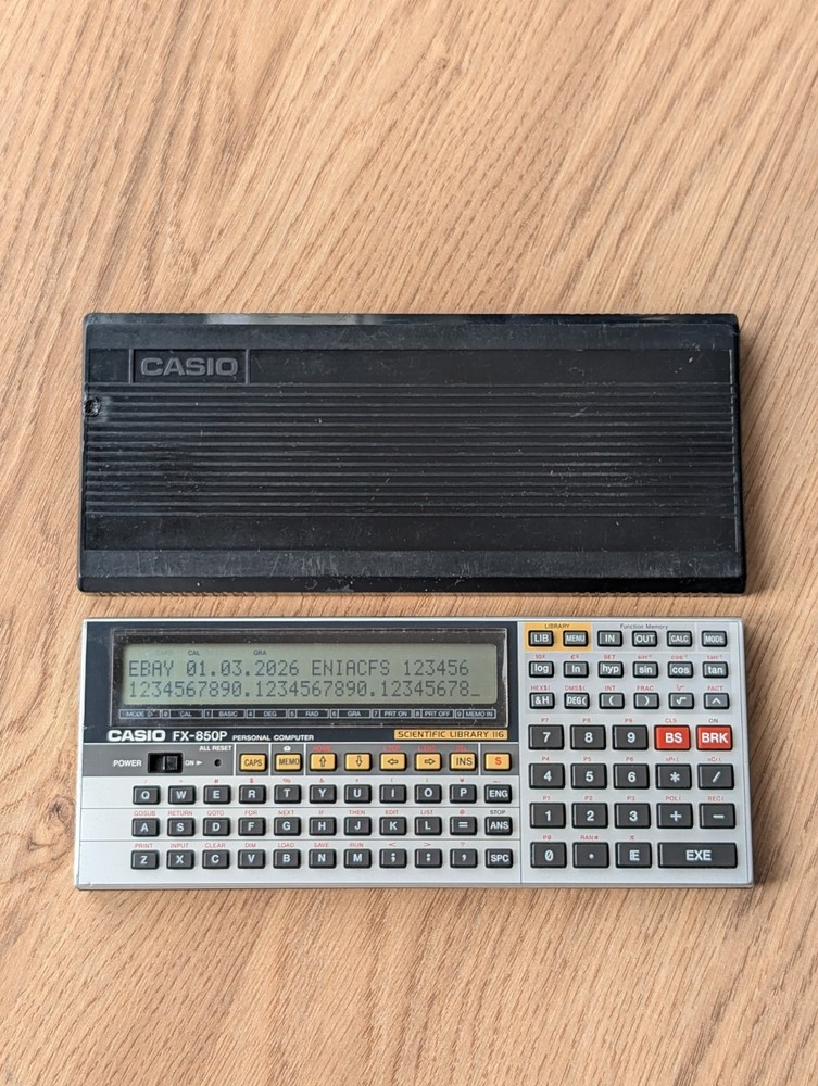 Casio FX-850P Scientific Programmable Personal Computer Calculator
