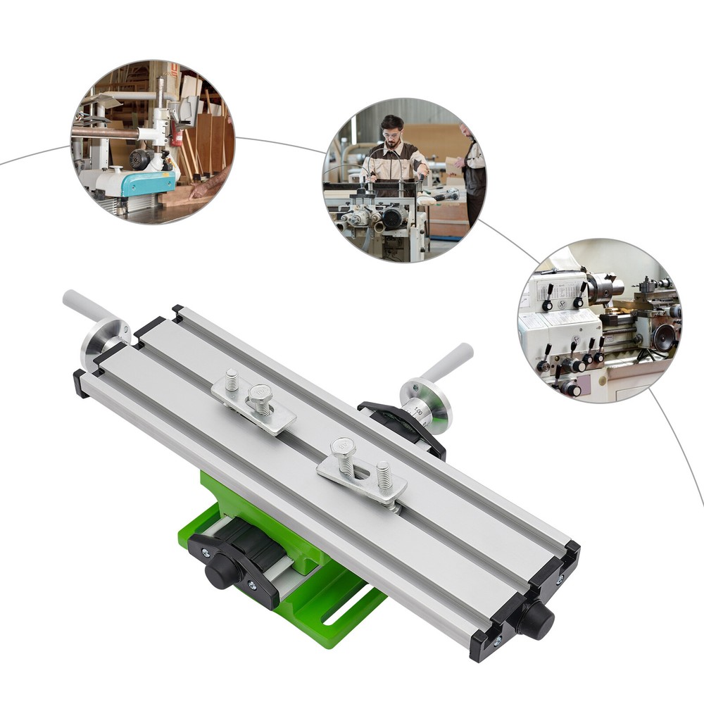 Multifunctional Milling Machine Work Table 2 Axis Cross Slide Bench Drill Vise