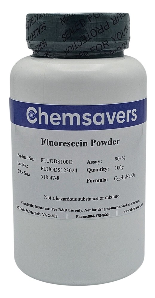 Fluorescein Powder, 90+%, 100g