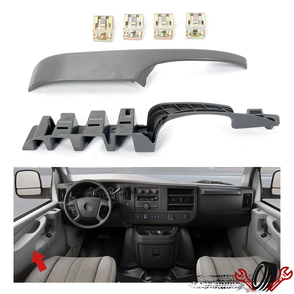 Driver Side Left Door Pull Handle Armrest For 2003-2019 Chevy Express GMC Savana