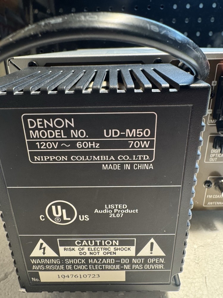 Denon UD-M50 CD Receiver 3 Disc Changer Stereo System Tested Working