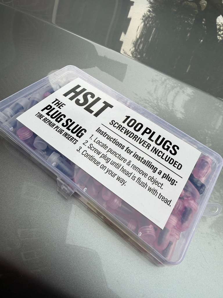 100Pcs Tire Repair Rubber Nails Tyre Puncture Repair Screws Kit with Screwdriver