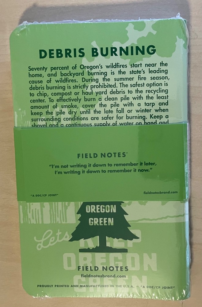FIELD NOTES - Keep Oregon Green Sealed 3 pk, Ruled
