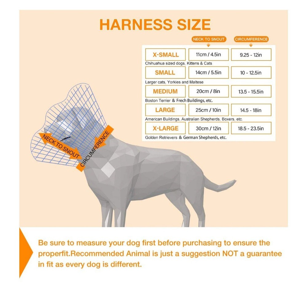 NEW Focuspet Soft Post Surgery Dog Cone Size Large