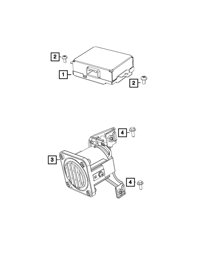 Genuine Mopar Electronic Pedestrian Protection Module 68241659AA