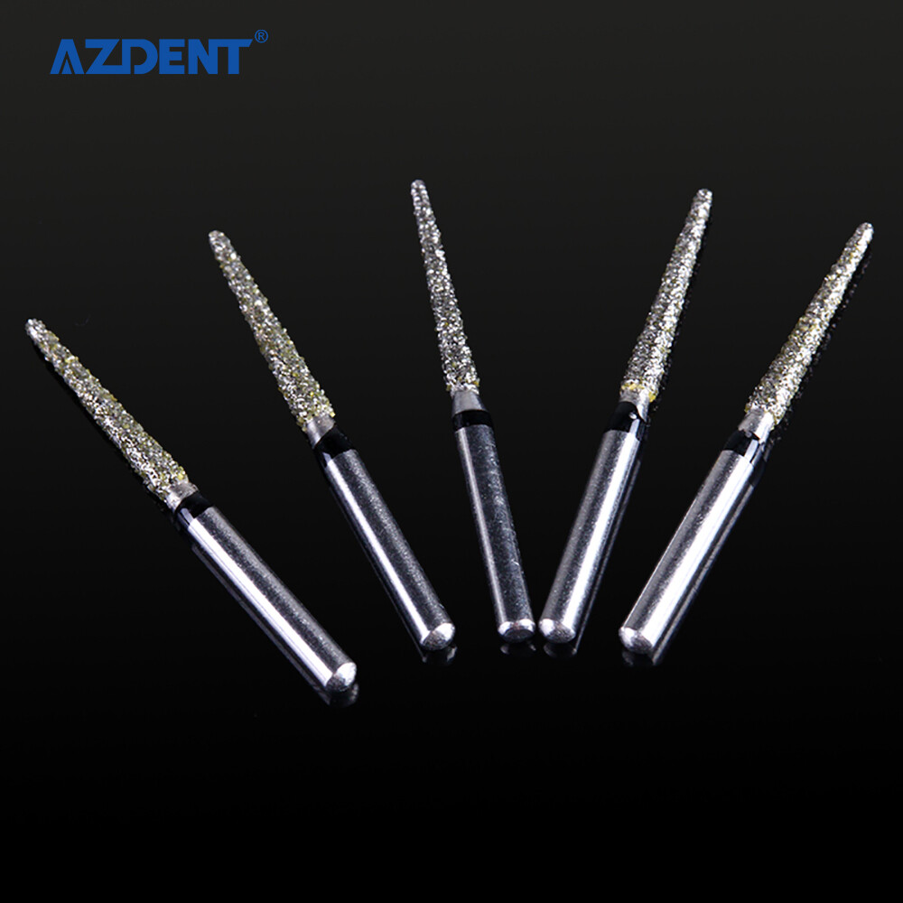 AZDENT Dental Super Coarse Diamond Burs Drills FG For High Speed Handpiece