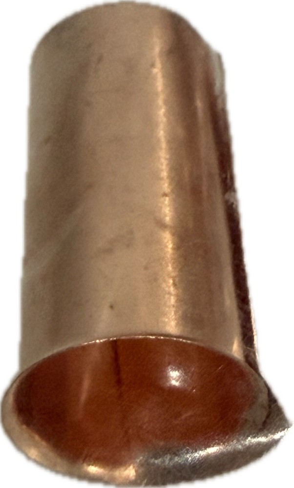 100 Pcs Copper Wire Ferrules 1/2” x 1” for Stinger, Ground Clamp Cable