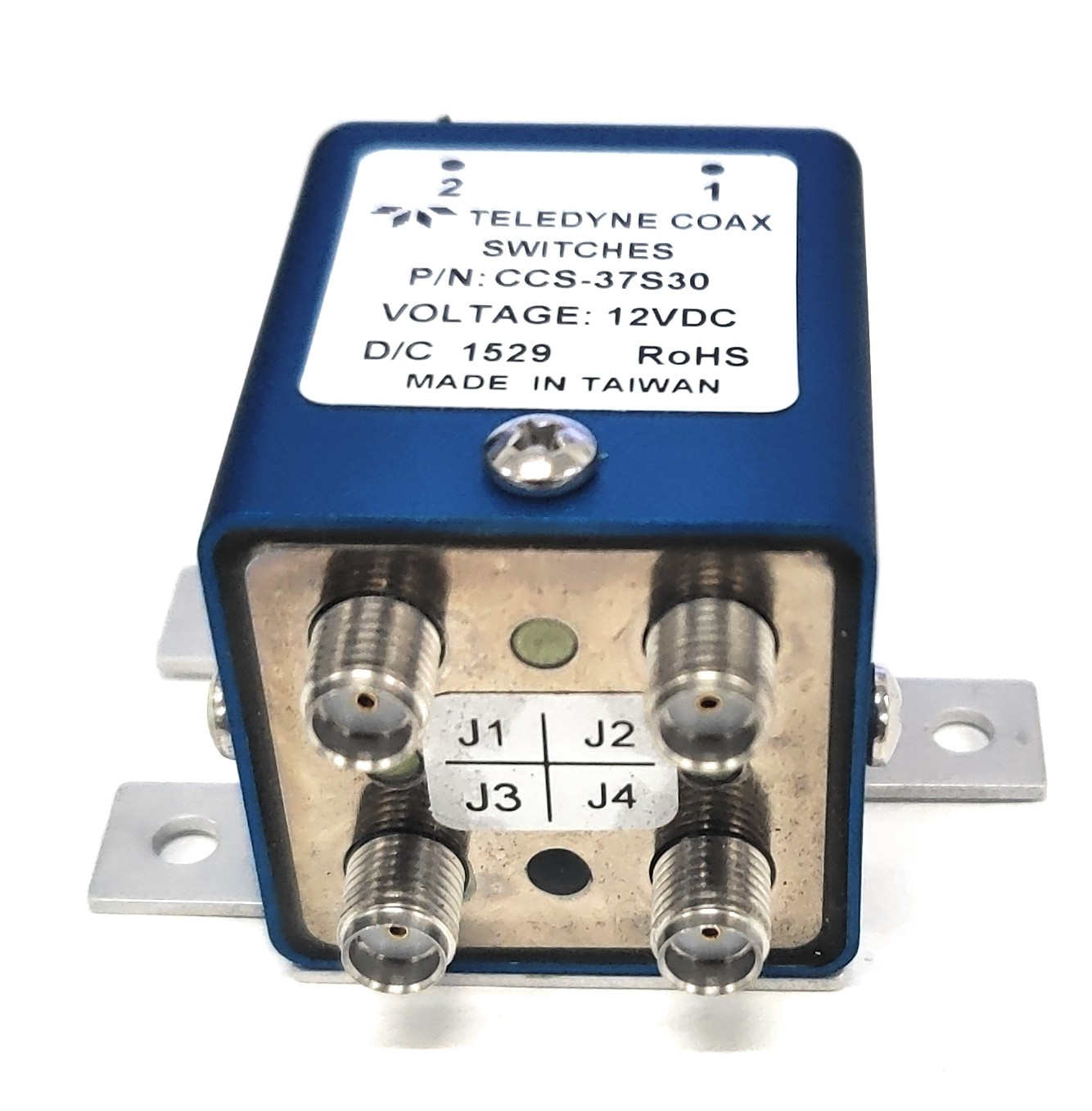 Teledyne RF Coaxial Switch Commercial DC-18GHz SMA Failsafe Transfer CCS-37S30