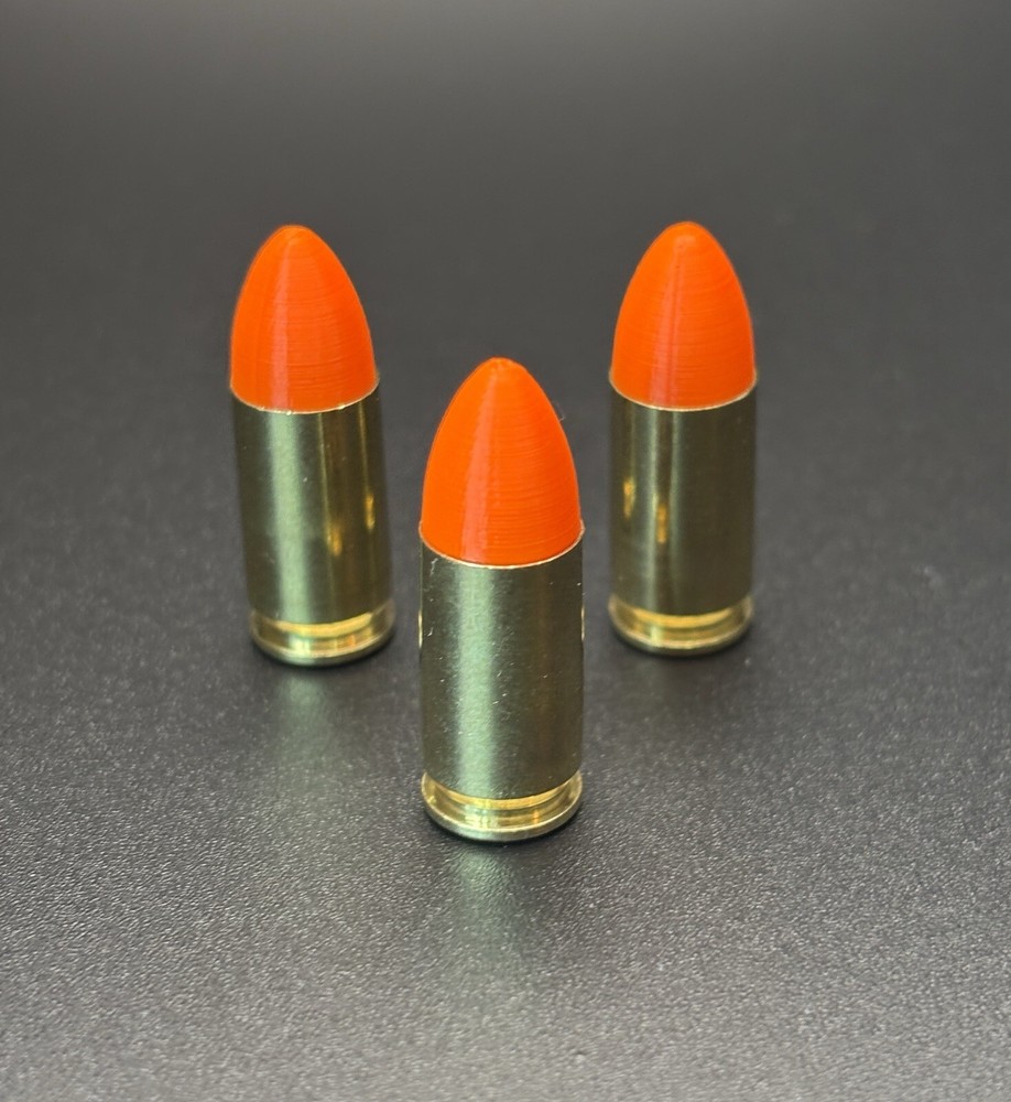 5pcs 9mm Snap Cap Dummy Rounds
