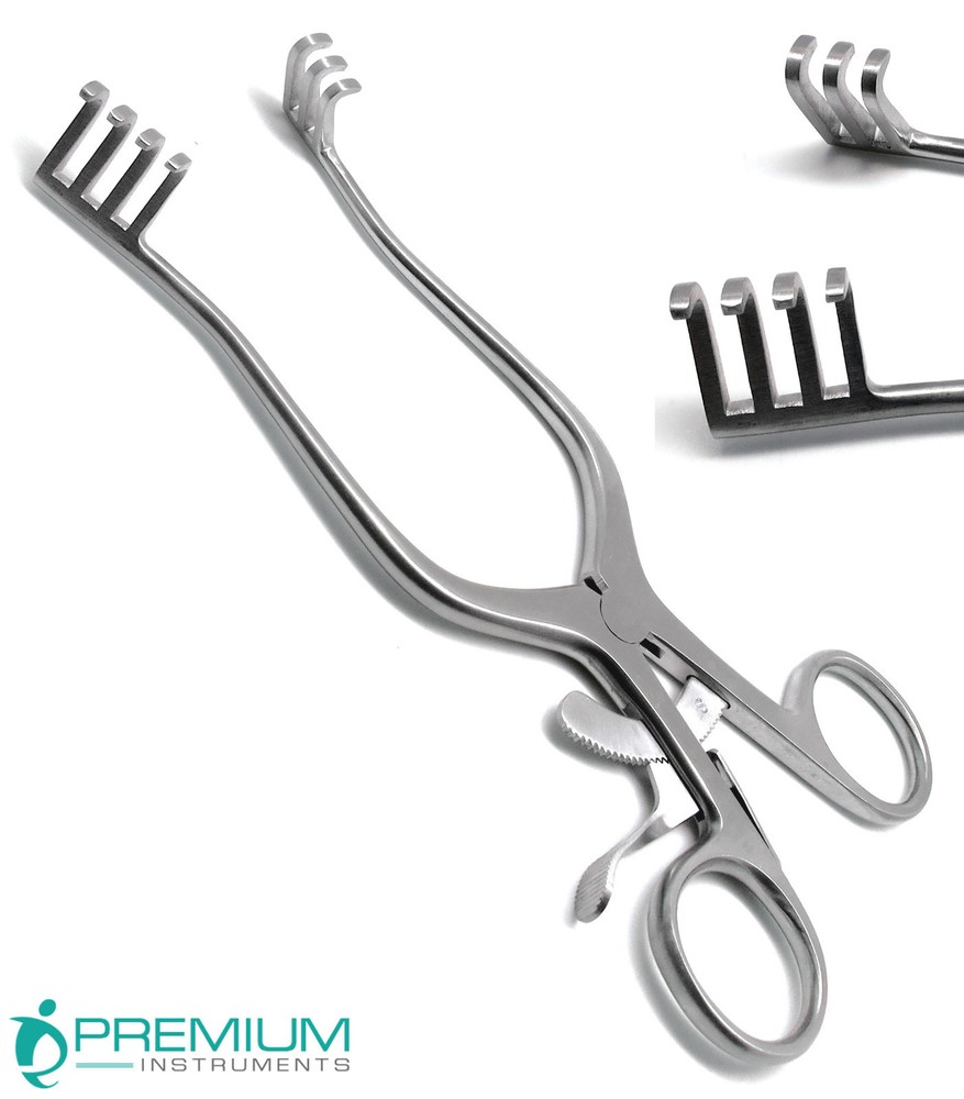 Weitlaner Retractor 7" Blunt 3x4 Prong Surgical Veterinary Premium Instruments
