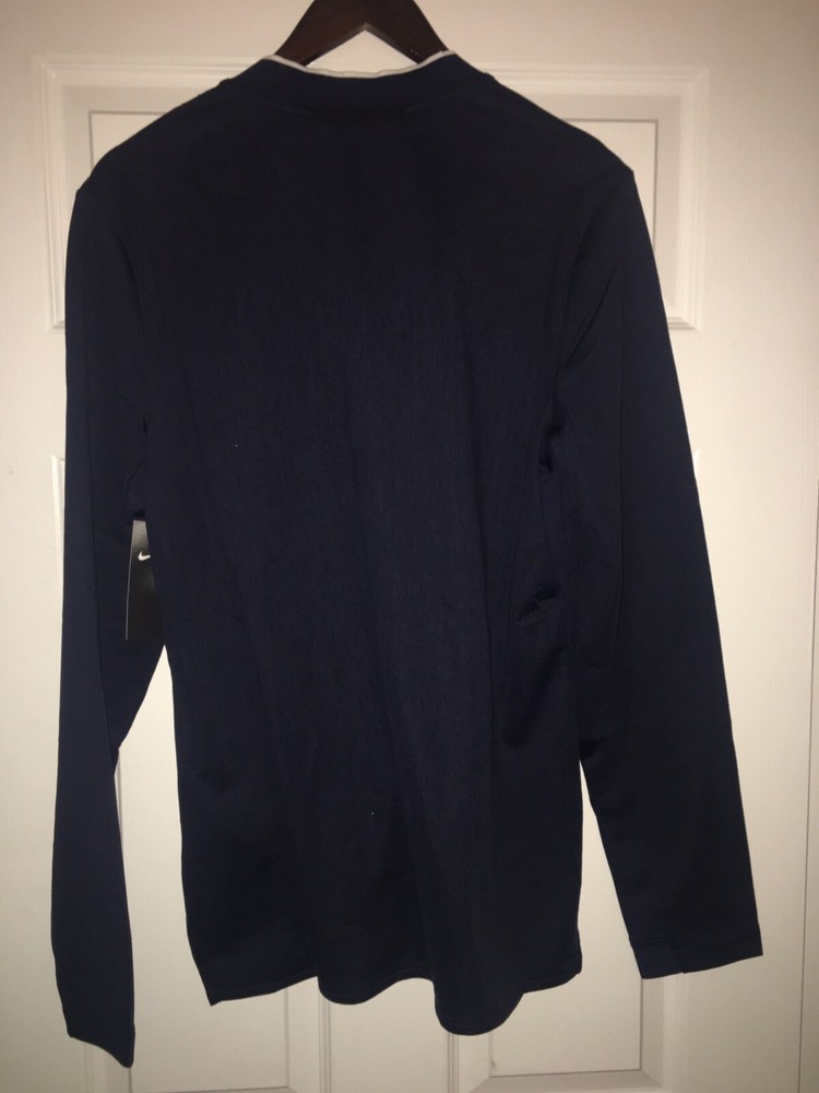 Nike Half Zip Jacket Small Blue Men 908359-419 FTBLL