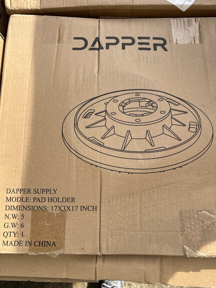 Dapper Buffer Attachments-Pad Holder/ Hard & Soft Brush / Scouring Pads FM1300