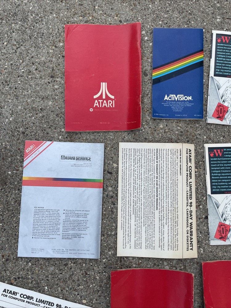 Atari Manual Lot