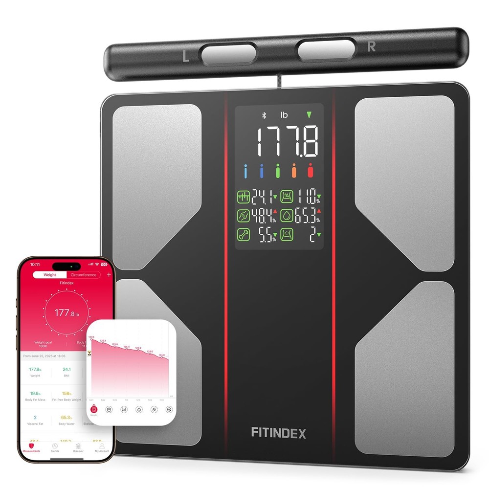 Smart Scale for Body Weight, Body Composition Analyzer with 8-Electrode Large...