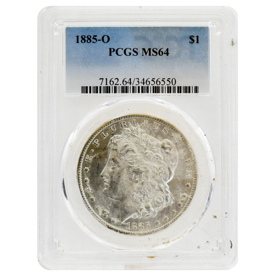 1885-O Morgan Dollar MS64 PCGS