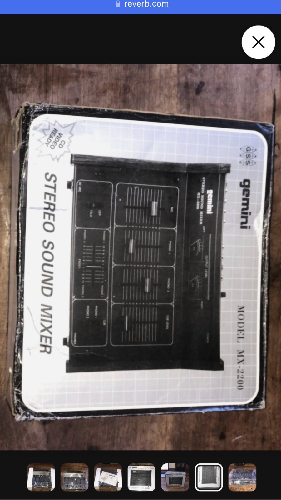 Rare Gemini Mx2200 mixer, 1980s, mint condition, new in box, never used.