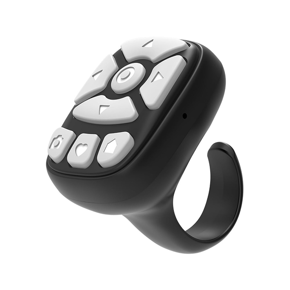 Scrolling Ring – 8-Button Finger Tip Wireless Remote, with Camera Remote Shutter