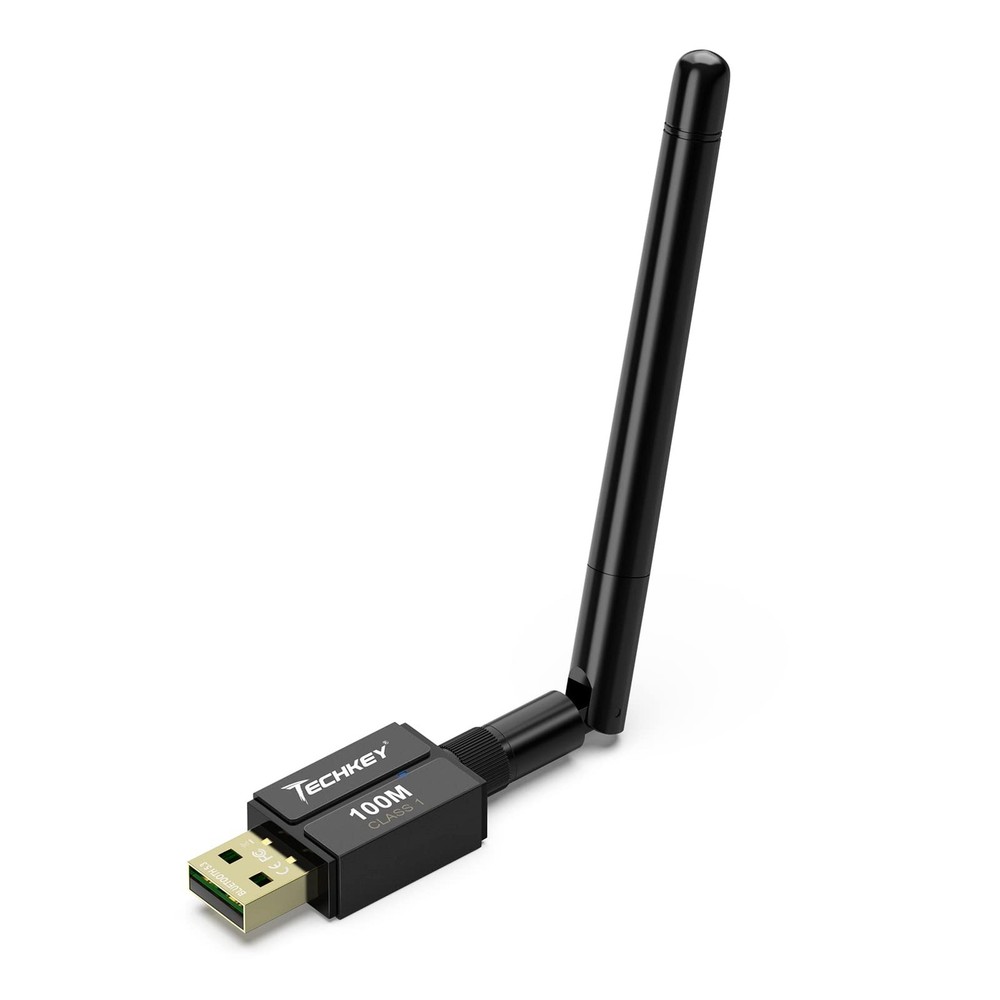 Long Range USB Bluetooth 5.3 Adapter for Desktop PC - 328FT 5.3BT, black