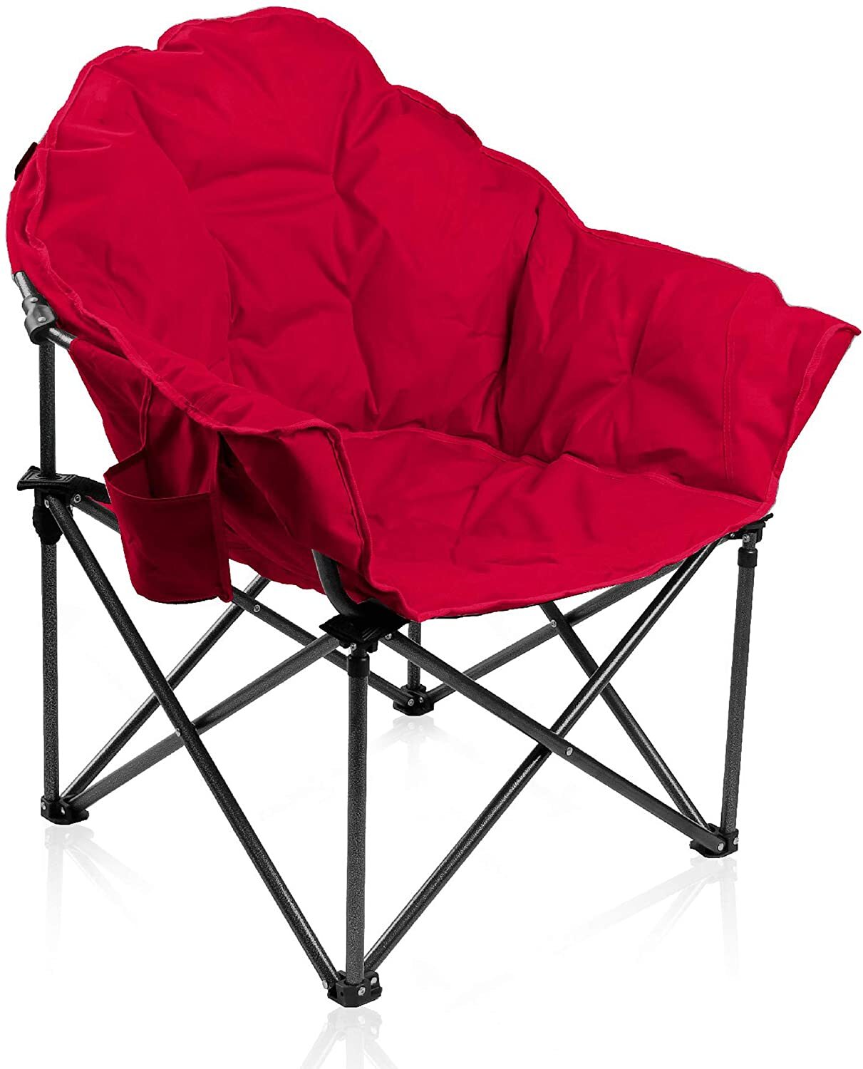 ALPHA CAMP Camping Saucer Chairs Oversize Moon Chair Folding with Carry Bag
