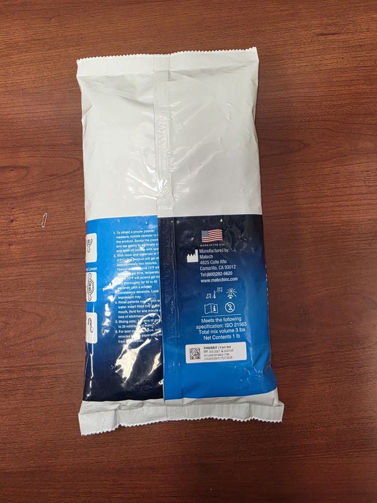 Matech Replica Alginate Impression Material, Fast Set, 1lb