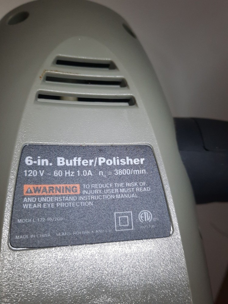 Craftsman 6” Buffer Polisher 172.107200 Powers On Tested