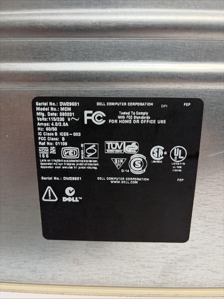 Dell Dimension L1100R Windows 2000 Computer Retro No Ram