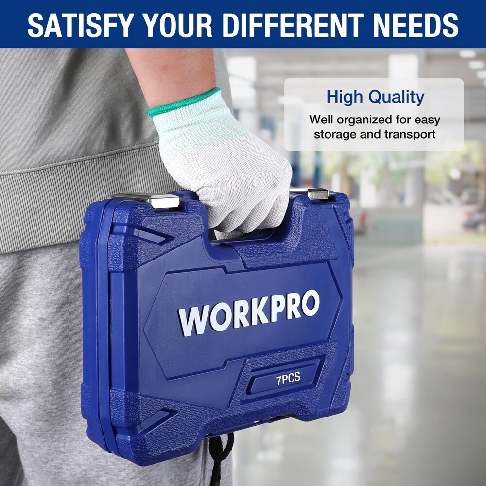 7PCS Magnetic Swivel Spark Plug Socket Set Thin Wall Socket Extension 3/8" Drive