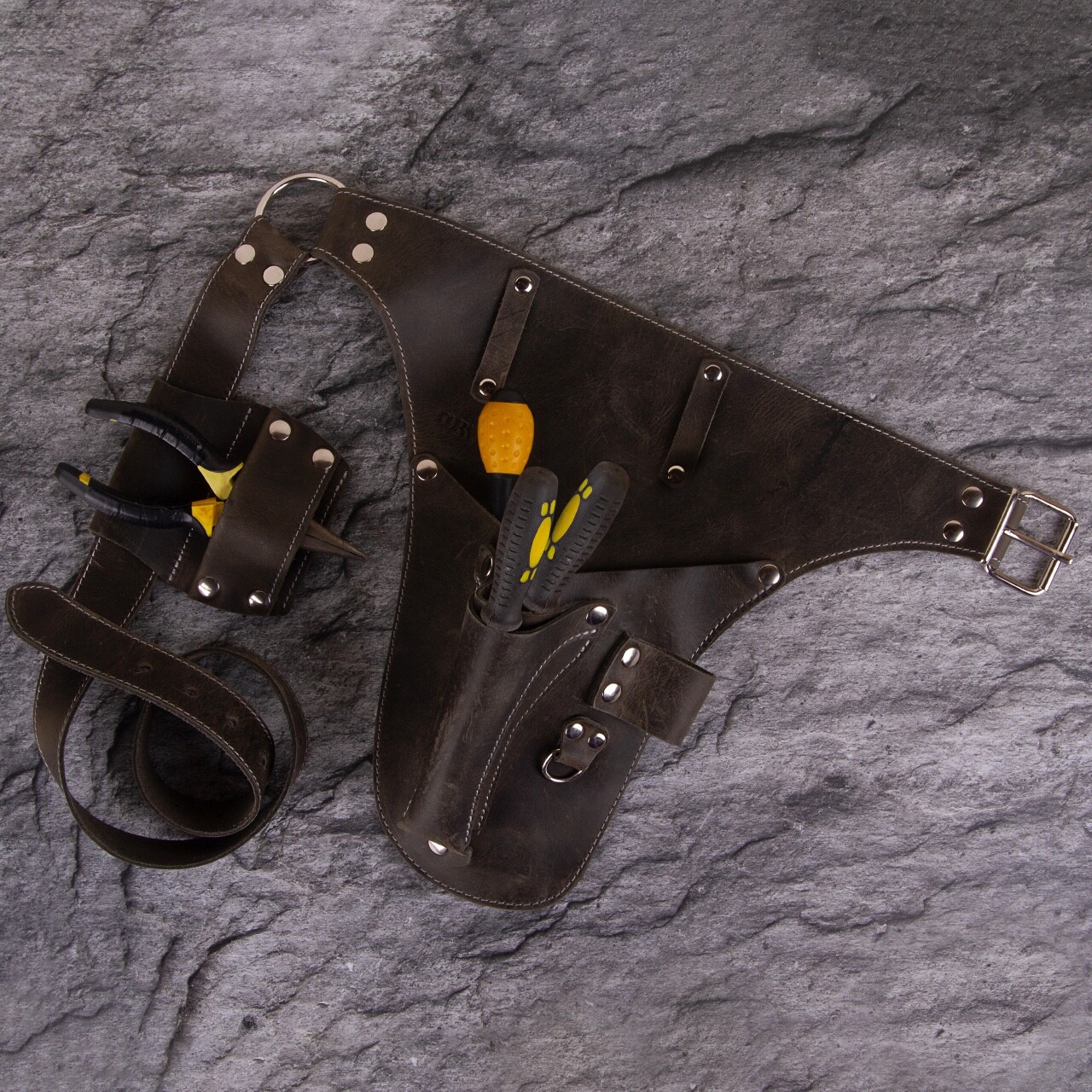 Leather garden Tool Belt. Personalized florist Tool Belt Leather, Gardening Belt