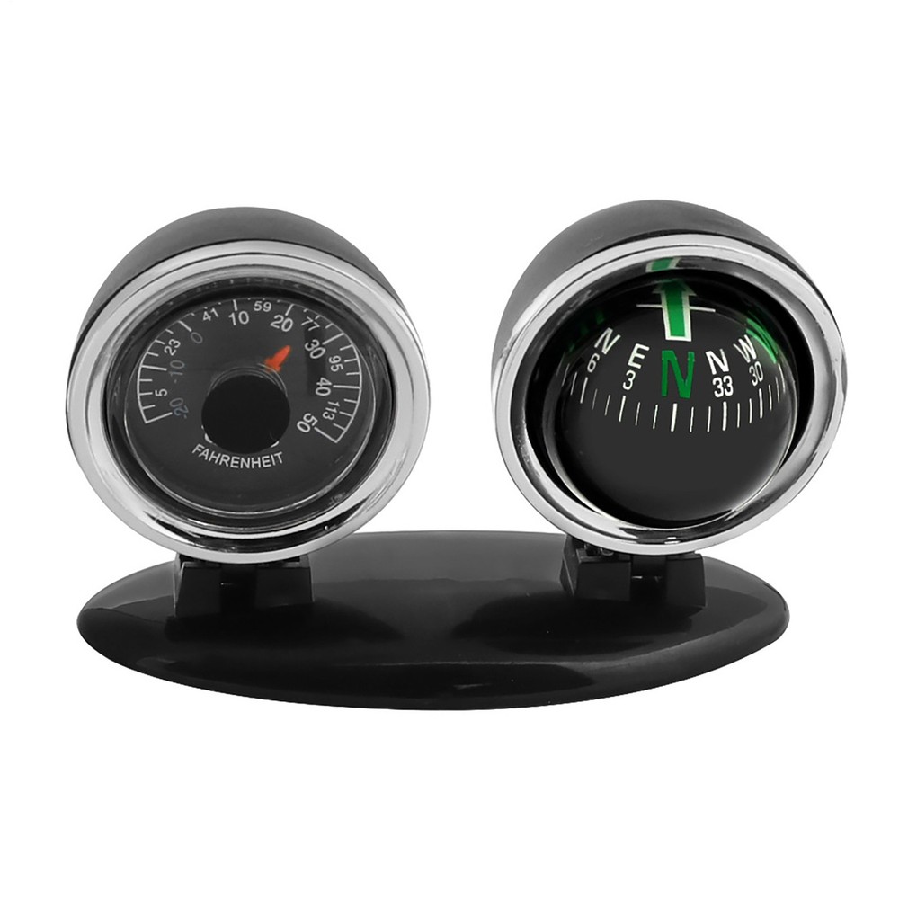 Dash Mount Compass Navigation Ball With Temperature Tester For Car