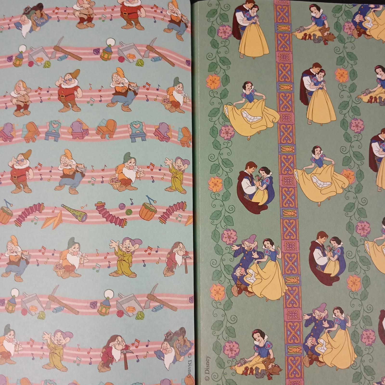 Disney Classics 2 Paper Pizazz 10 patterned pages 8 1/2 x 11" Characters HOTP