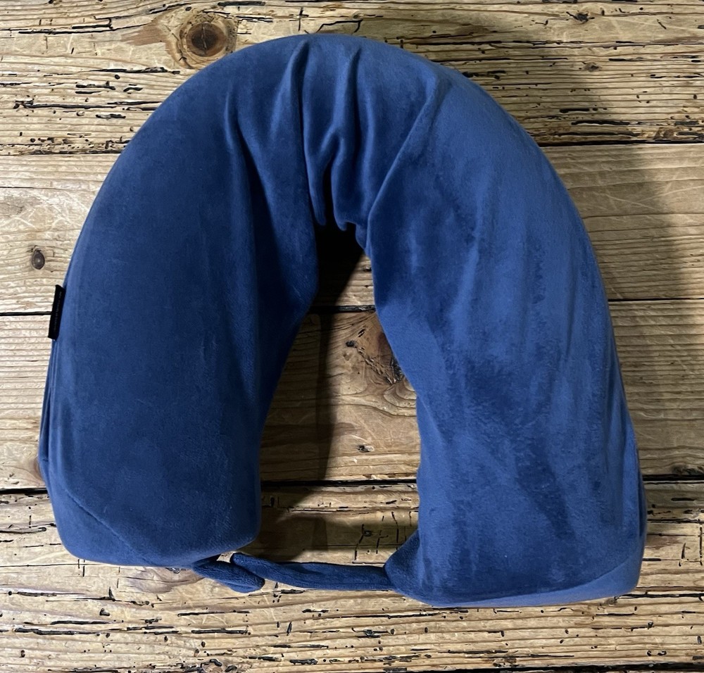 Brookstone Navy Blue Neck Pillow - NEW