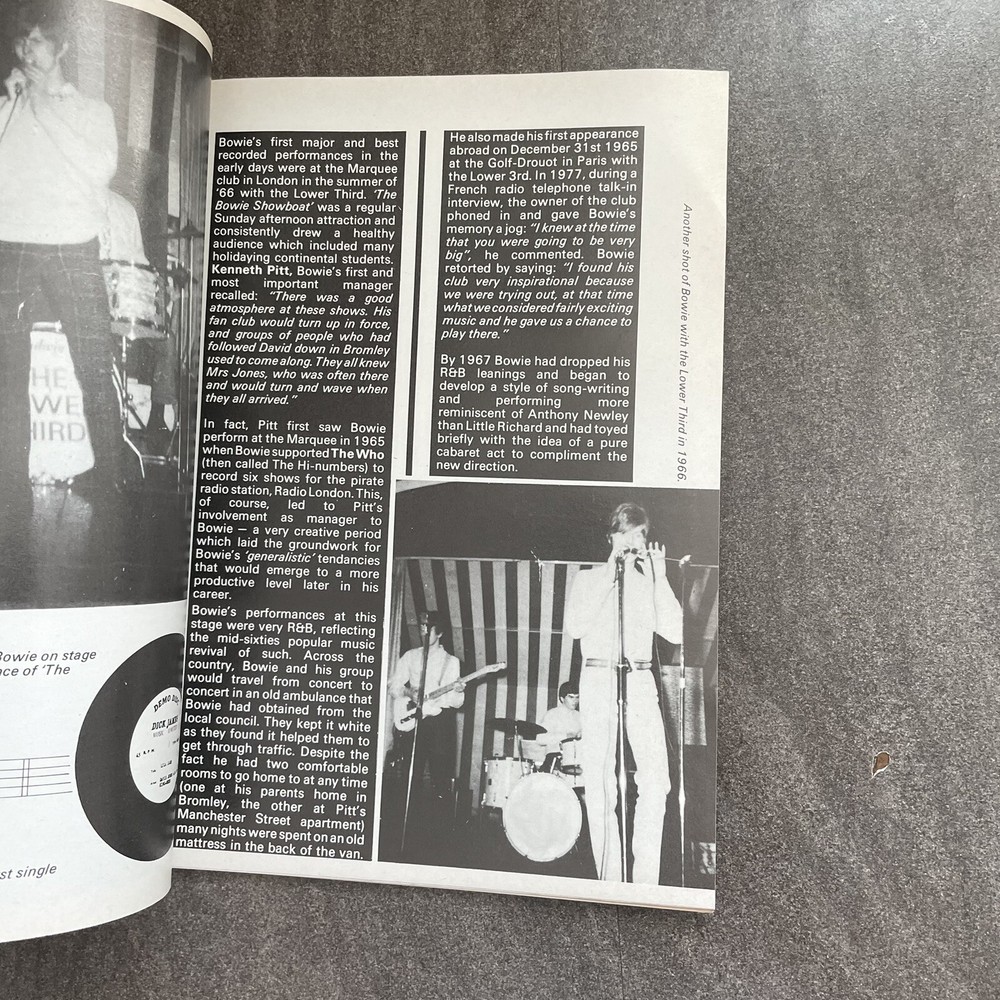 David Bowie Starzone Fan Magazine Issue 7