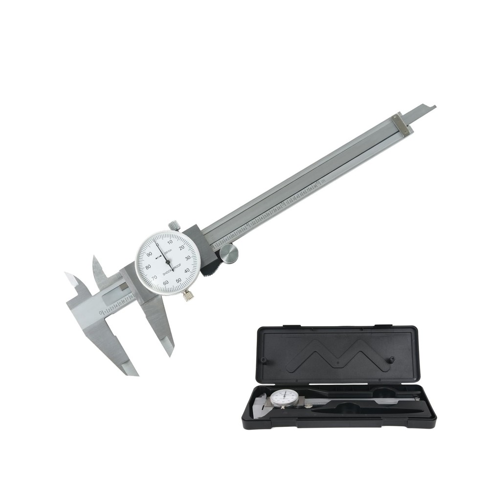 Dial Caliper Shockproof Dial Caliper Precision Caliper with Watch 0-6" Range,...