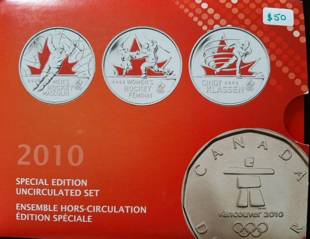 2010 Mint UNC, Special Edition Set, "Vancouver Olympics"