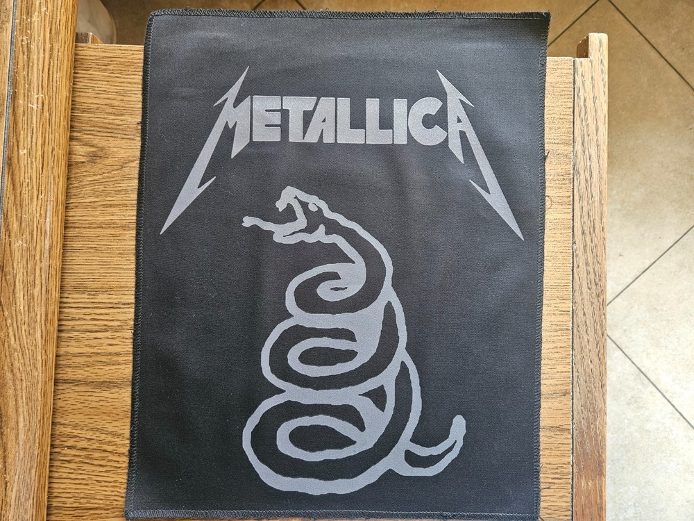 METALLICA, CANVAS SCREEN PRINTED LARGE BACK PATCH