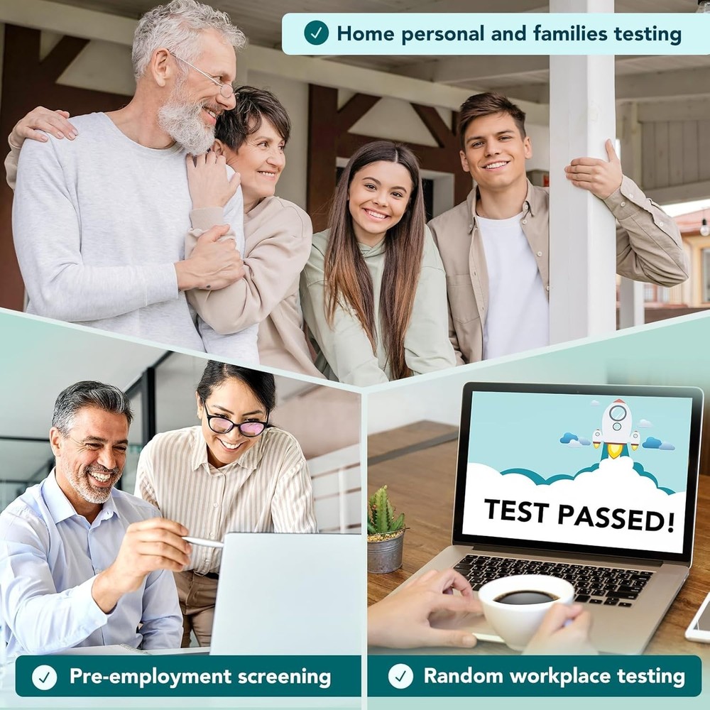 Home THC Detox Testing Kit [15 Count] - Instant Results & High Accuracy