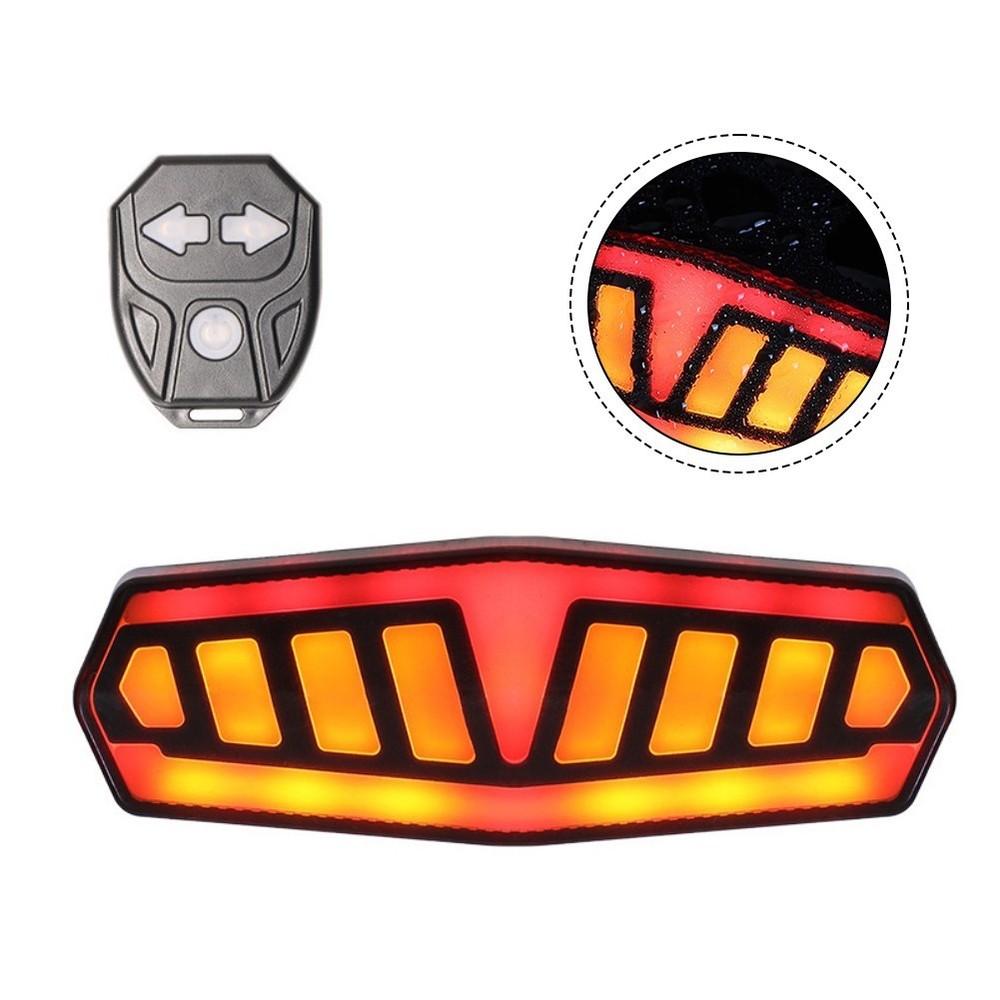 Bicycle Taillight with Wireless Remote Control and Multiple Flashing Modes