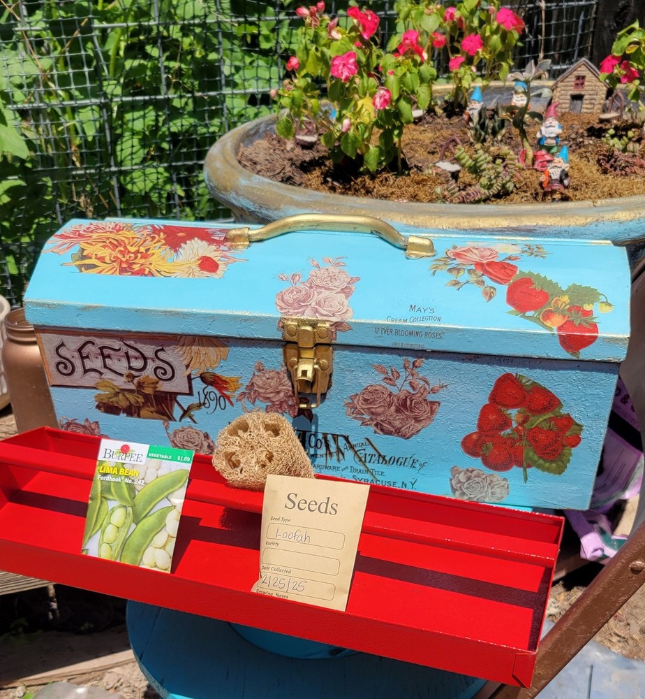 vintage tool box metal