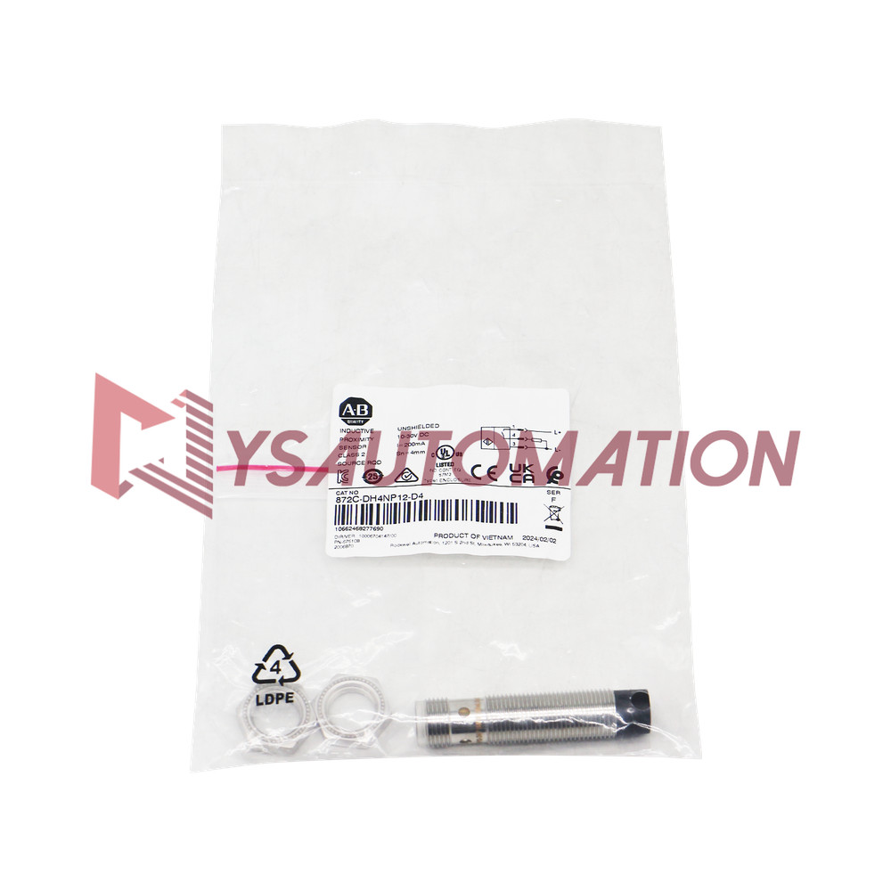 YG AB 872C-DH4NP12-D4 Inductive Proximity Sensor 10-30VDC 200mA Class 2