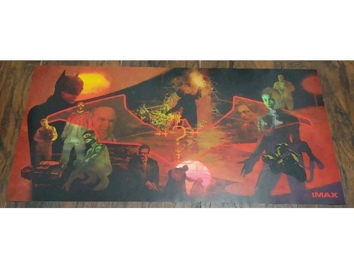The Batman 2022 Movie Poster Size: 27” X 14” Brand New Condition IMAX Promo