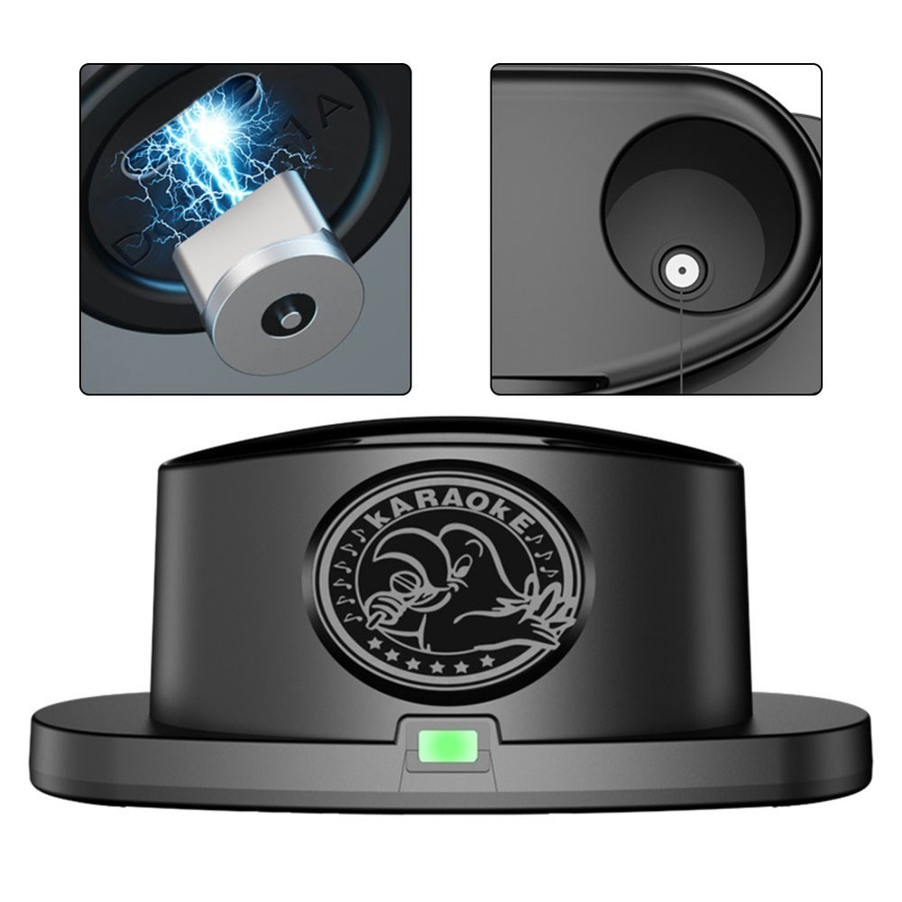 Wireless Microphone Charging Dock with USB C Fast Charge and Compact Size