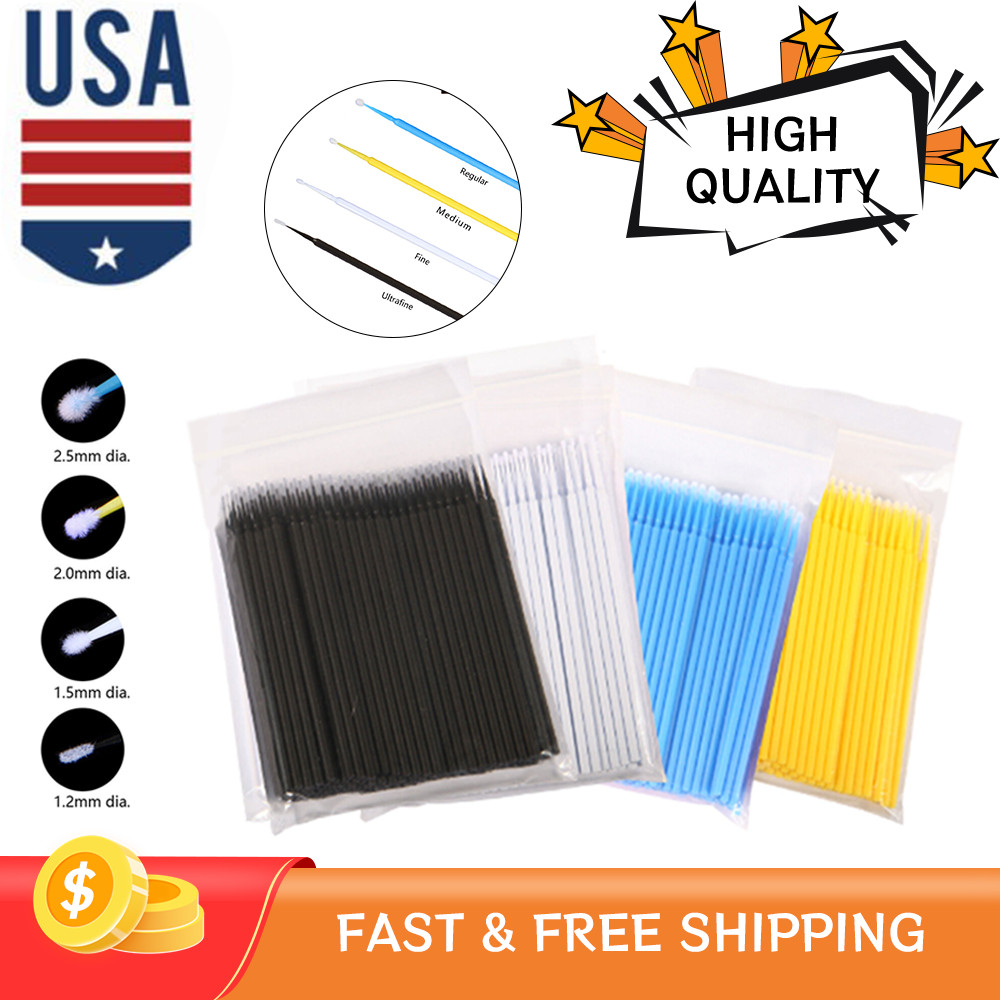 Micro Brushes Applicators Microbrush Dental Regular Fine Super Fine Eye