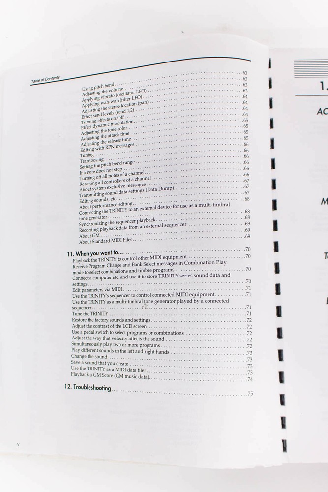 Korg Trinity Basic Guide Effect Guide Parameter Guide Manuals
