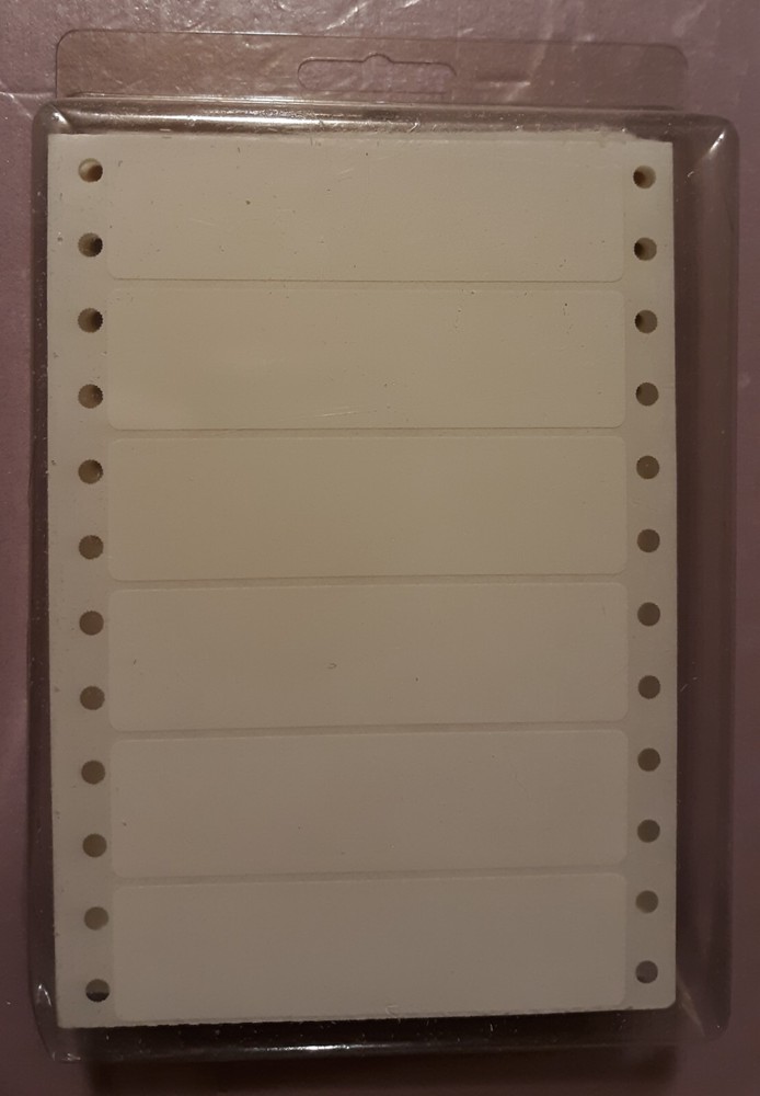 Dennison PRES-a-ply address envelope/Floppy Disk Diskette Label continuous Apple