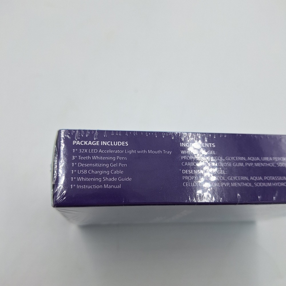 WhiteBite Pro Teeth Whitening Kit LED Light NEW SEALED