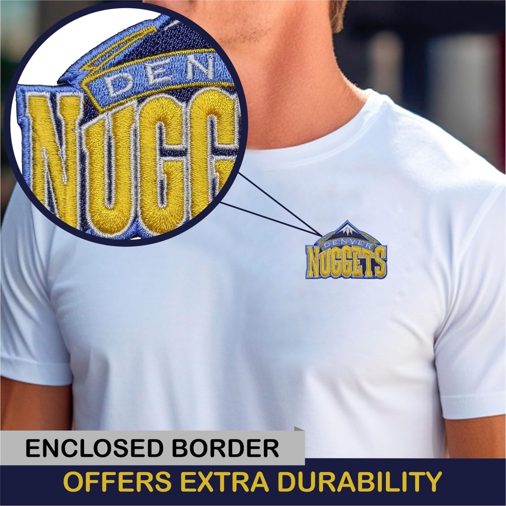 Denver Nuggets NBA Team Logo Iron On Patch - Sew Patch - Embroidered Patch