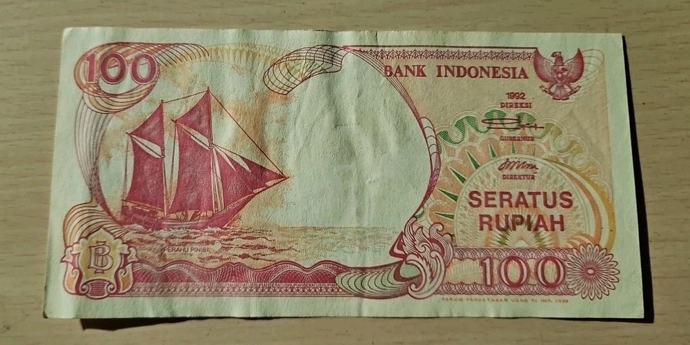 1992 Indonesia 100 Rupiah Note