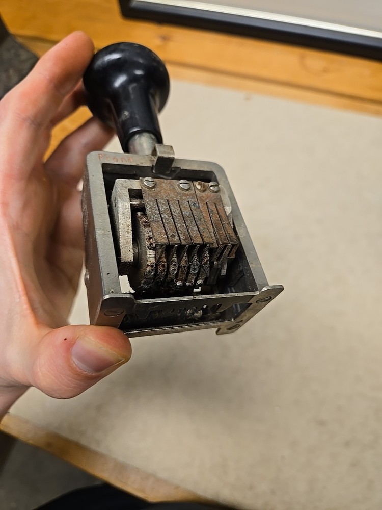 Antique Automatic Numbering Machine 1920s-30s Ectan NY German Made Pre War Work