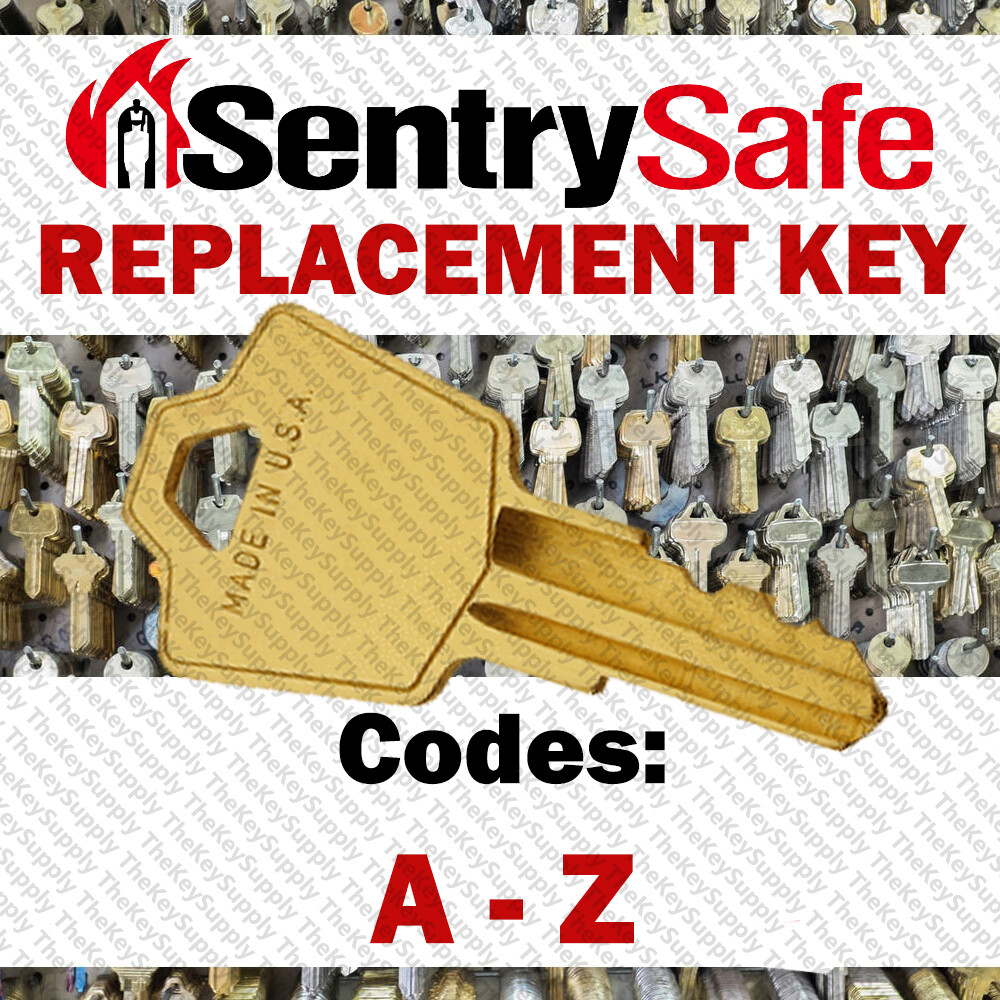Sentry Replacement 1100 1150 1170 Safe Key Cut to Your Code A - Z