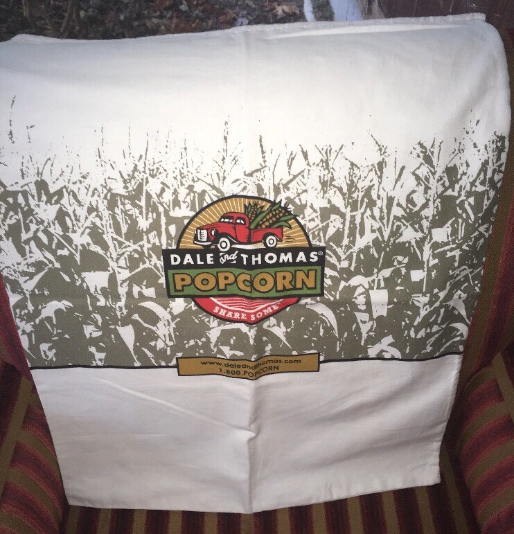 Dale & Thomas Canvas Popcorn Drawstring Extra Large Fabric Bag .